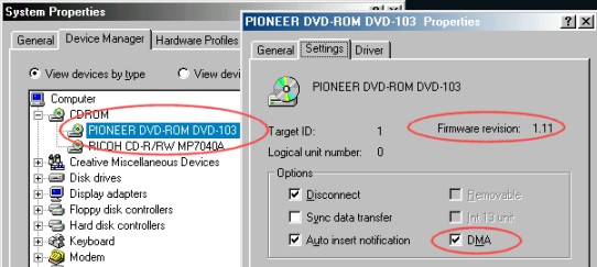 Setting your DMA option