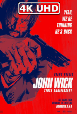 Movie Poster for John Wick: Tenth Anniversary - HEVC/MKV 4K Ultra HD Trailer