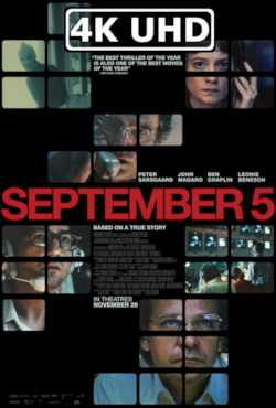 Movie Poster for September 5 - HEVC/MKV 4K Ultra HD Trailer